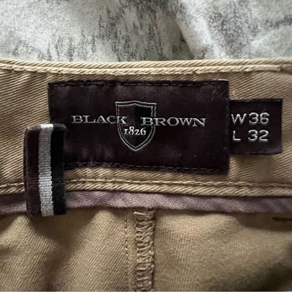 Black Brown 1826 Tailored Fit Men’s Pants size 36 X 32 - Picture 3 of 6
